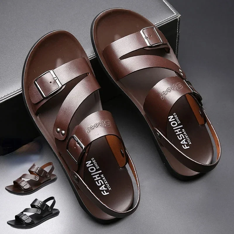 Men's Summer PU Leather Sandals