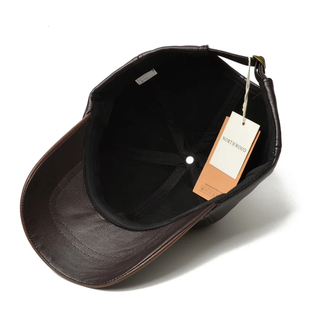 Men’s Leather Cap – Classic PU Baseball Hat