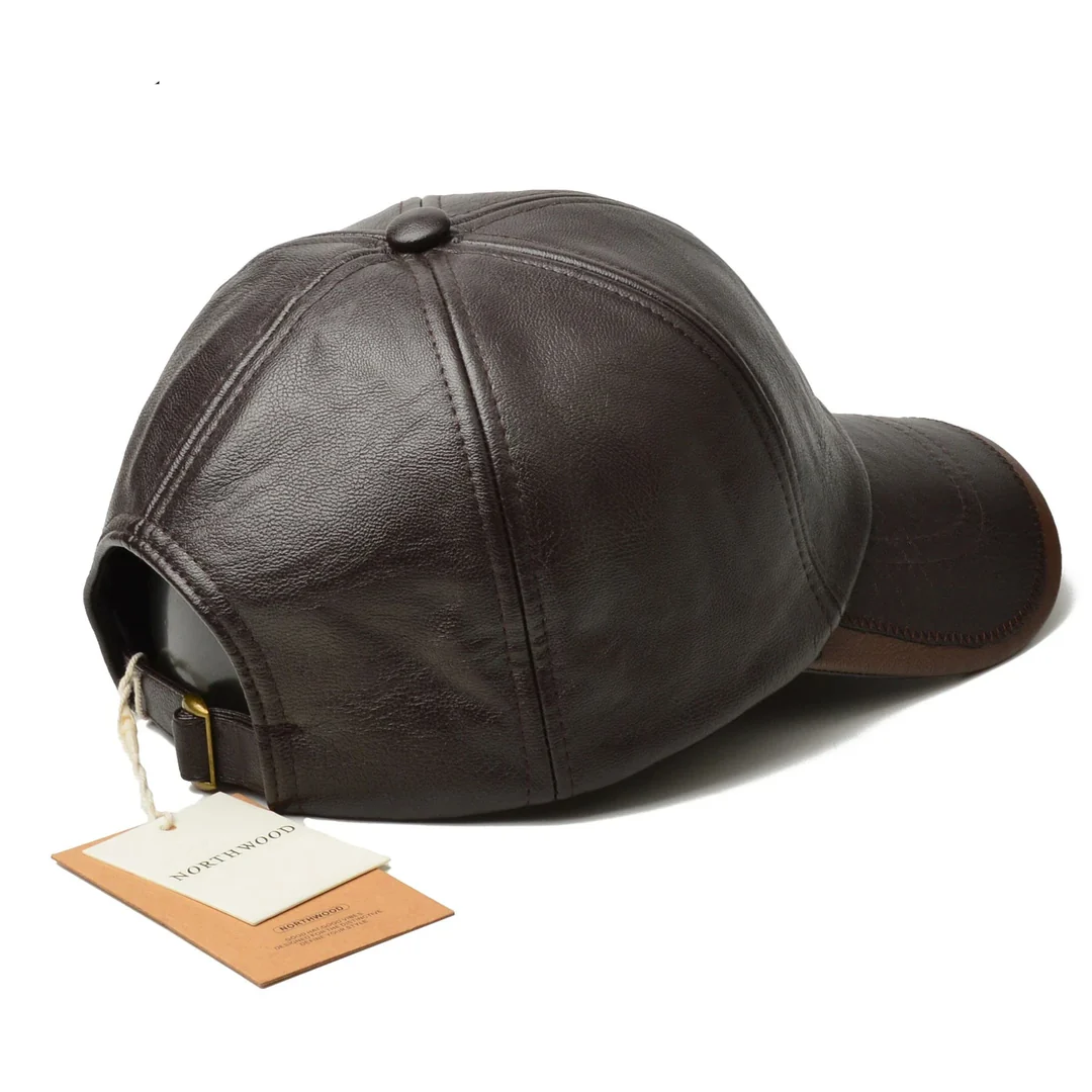 Men’s Leather Cap – Classic PU Baseball Hat