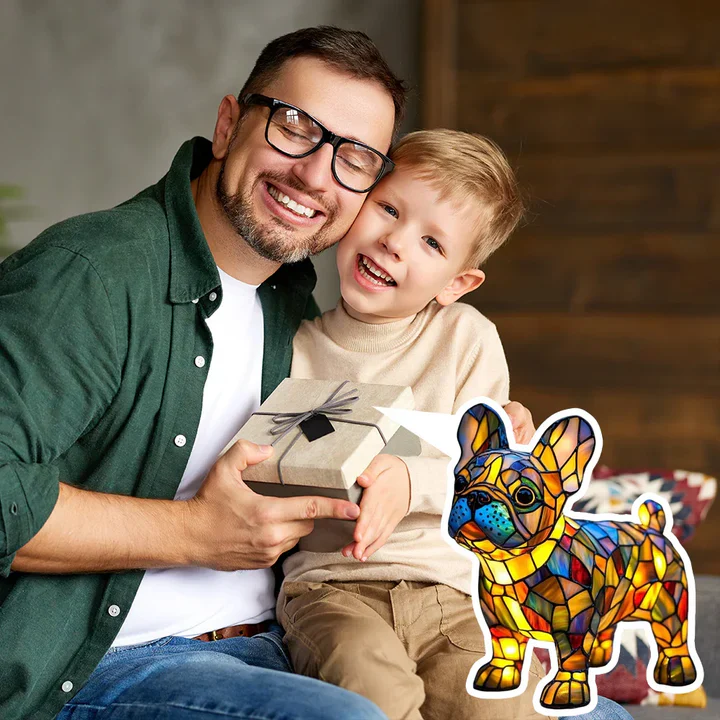 Luminous dog - handmade lamp that makes hearts shine