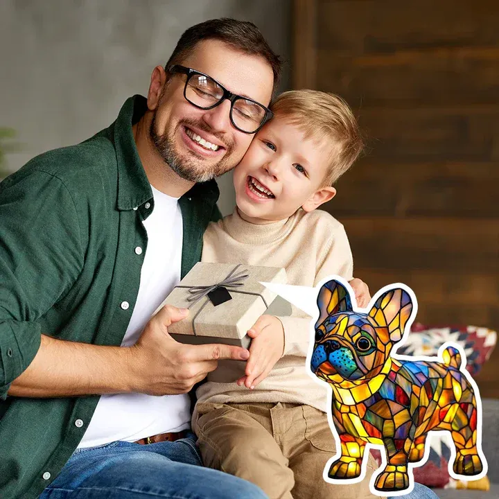 Luminous dog - handmade lamp that makes hearts shine