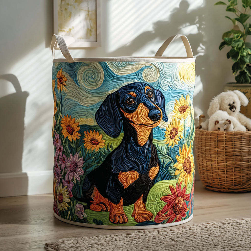 Short Legs Big Heart Quilted Laundry Basket NCU0PTT1242