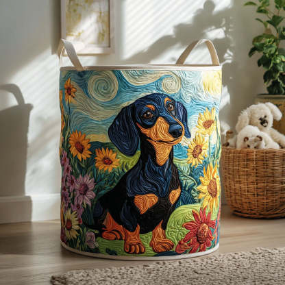 Short Legs Big Heart Quilted Laundry Basket NCU0PTT1242