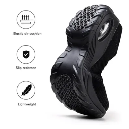 Women's mesh wedge heel orthopedic sneakers