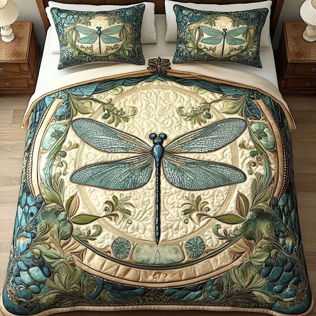 Vintage Charm 3-Piece Quilted Bedding Set NCU0NT3503