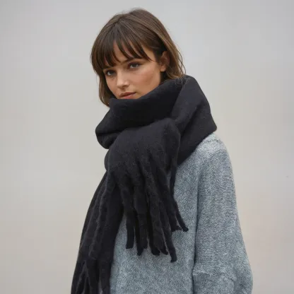 Korean Hot-Selling Solid Color Long Scarf