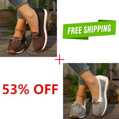 🔥LAST DAY 70% OFF - Women Comfortable Chain Decor Casual Walking Shoes