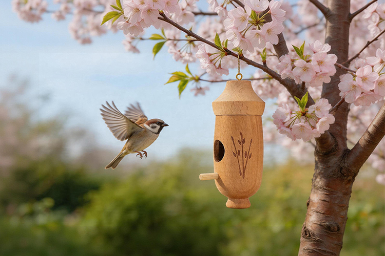 NovaBird Wooden Hummingbird House