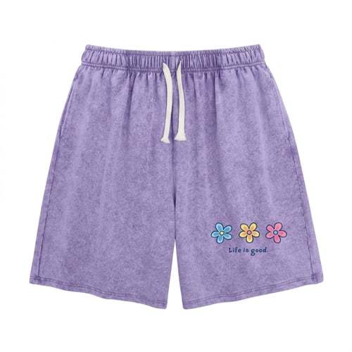 Women's Soft Cotton Blend Washed Floral Shorts, Casual Summer Travel Streetwear Bottoms(Buy 2 Free Shipping)