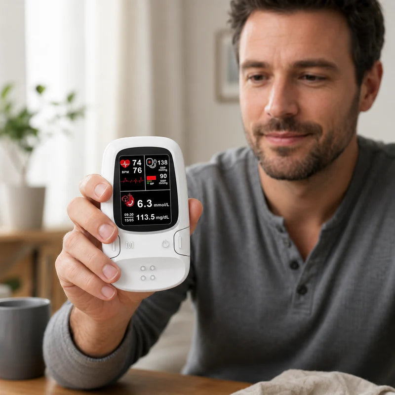 Health monitoring device for daily wellness awareness
