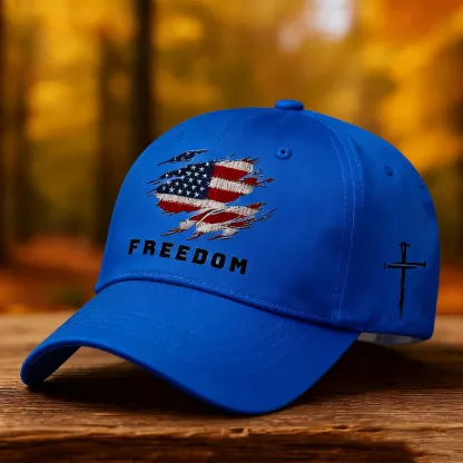🔥LAST DAY 49% OFF - Liberty American flag print baseball cap