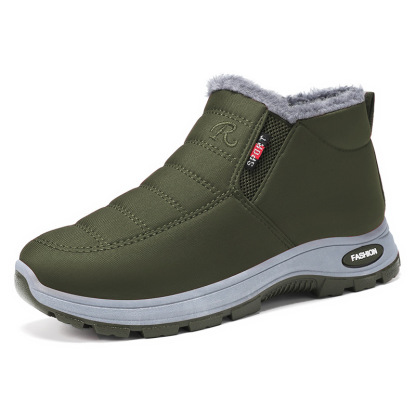 Women’s Slip-On Fleece-Lined Winter Boots – Warm, Waterproof & Anti-Slip