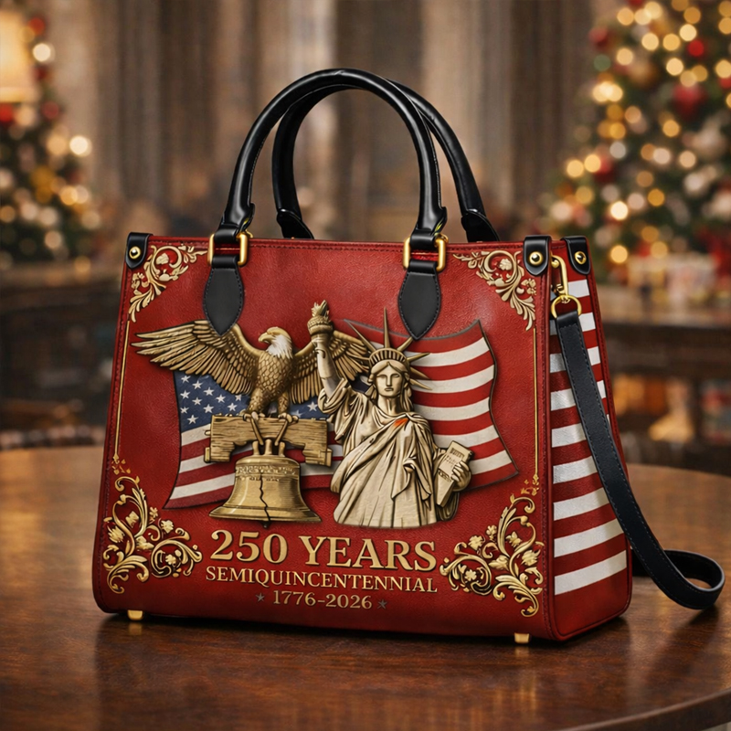 US 250th Anniversary Floral Print Handbag