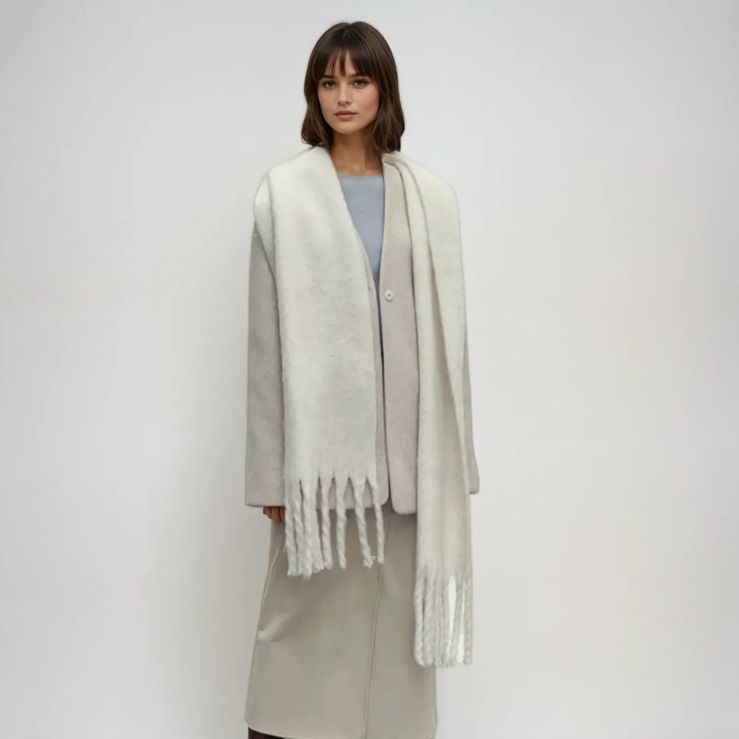 Korean Hot-Selling Solid Color Long Scarf