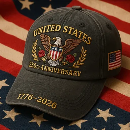 🦅Eagle & Liberty – United States 250th Anniversary Hat(Breathable & Lightweight Comfort & Unisex Fit)
