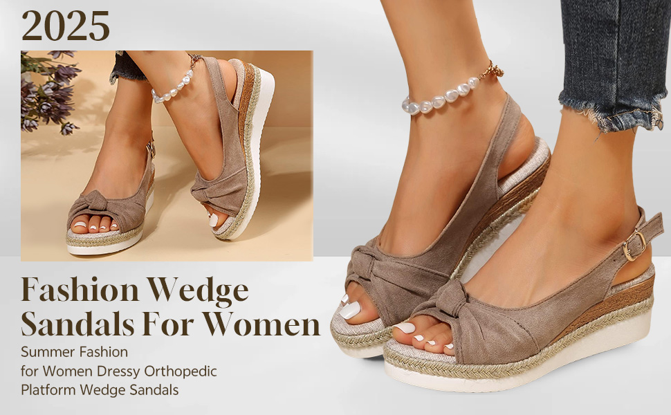 Orthopedic Platform Wedge Sandals for Women