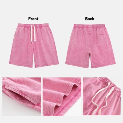 Women's Soft Cotton Blend Washed Floral Shorts, Casual Summer Travel Streetwear Bottoms(Buy 2 Free Shipping)