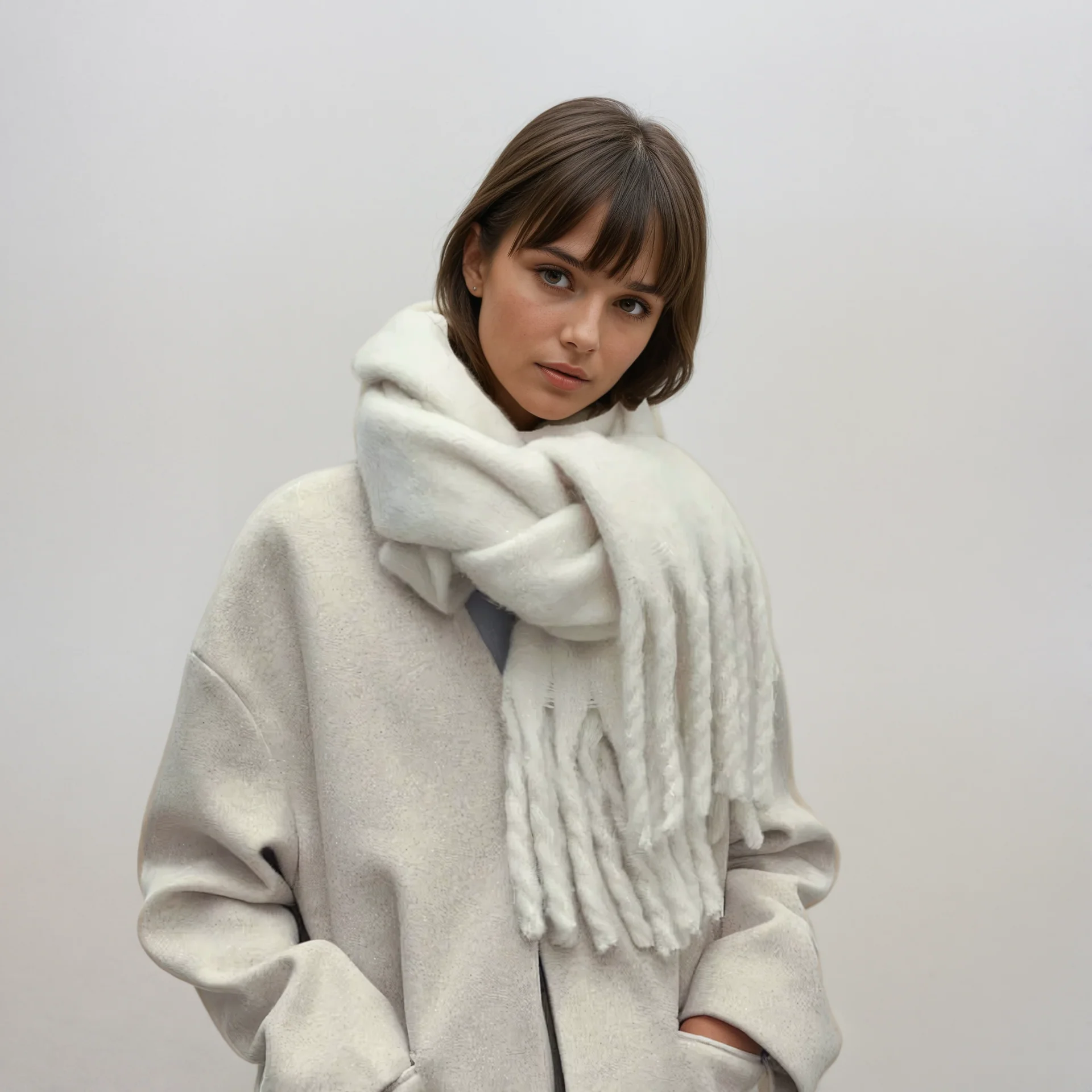 Korean Hot-Selling Solid Color Long Scarf