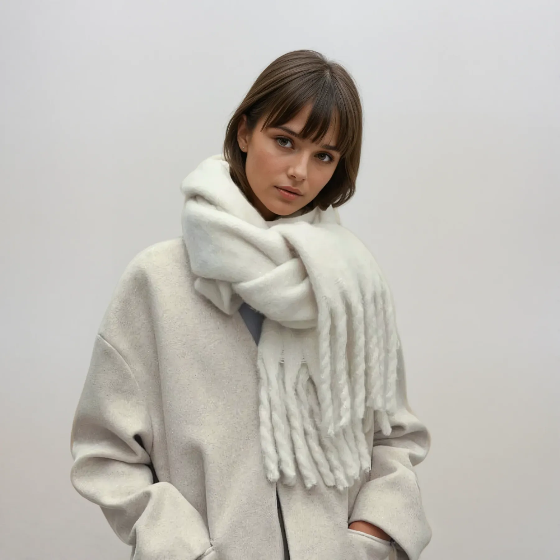 Korean Hot-Selling Solid Color Long Scarf