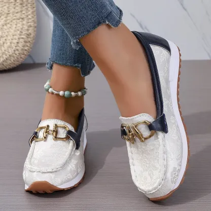 🔥LAST DAY 70% OFF - Women Comfortable Chain Decor Casual Walking Shoes