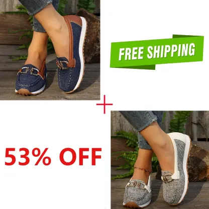 🔥LAST DAY 70% OFF - Women Comfortable Chain Decor Casual Walking Shoes