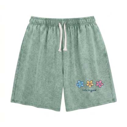 Women's Soft Cotton Blend Washed Floral Shorts, Casual Summer Travel Streetwear Bottoms(Buy 2 Free Shipping)