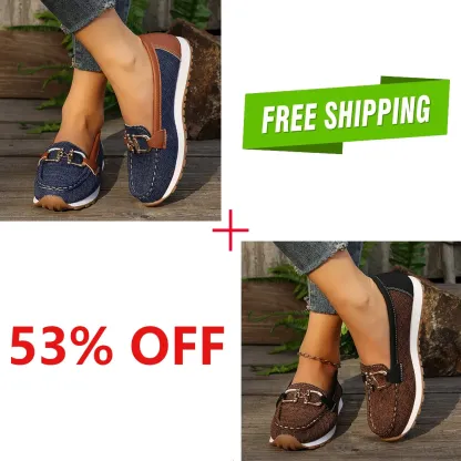 🔥LAST DAY 70% OFF - Women Comfortable Chain Decor Casual Walking Shoes