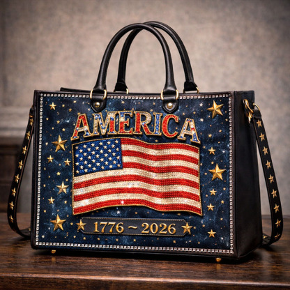 US 250th Anniversary Leather Handbag