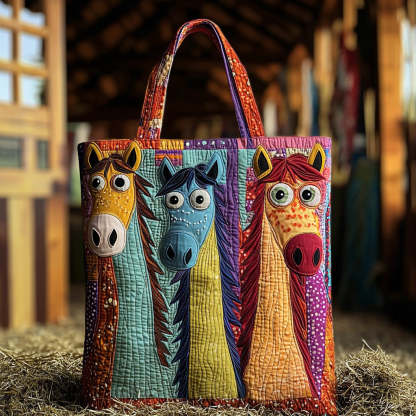 Hoofer Doodle Quilted Tote Bag NCU0DV7008