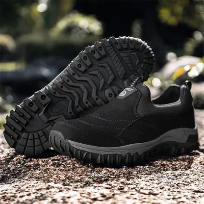 Men's Orthopedic Hiking Shoes for Diabetic, Lightweight Walking Sneakers for Extra Arch Support