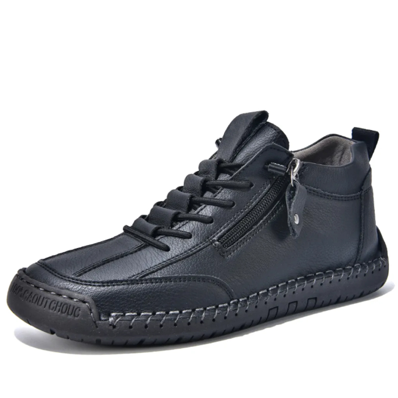 ⏰LAST DAY 70% OFF🛒Outdoor Casual Leather Boots – Comfortable for Walking & Driving