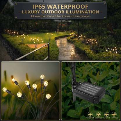 Solar-powered Firefly Swinging Garden Light