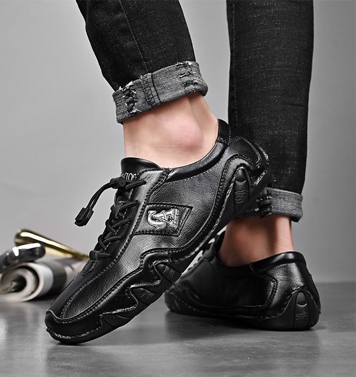 Last day 70% off 🔥⏱️Halloween sale⏱️🔥Men's Orthopedic Arch Support Genuine Leather Soft Sole Slip-On Loafers