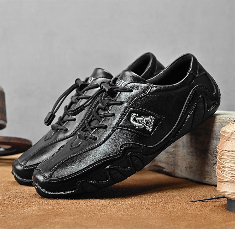 Last day 70% off 🔥⏱️Halloween sale⏱️🔥Men's Orthopedic Arch Support Genuine Leather Soft Sole Slip-On Loafers