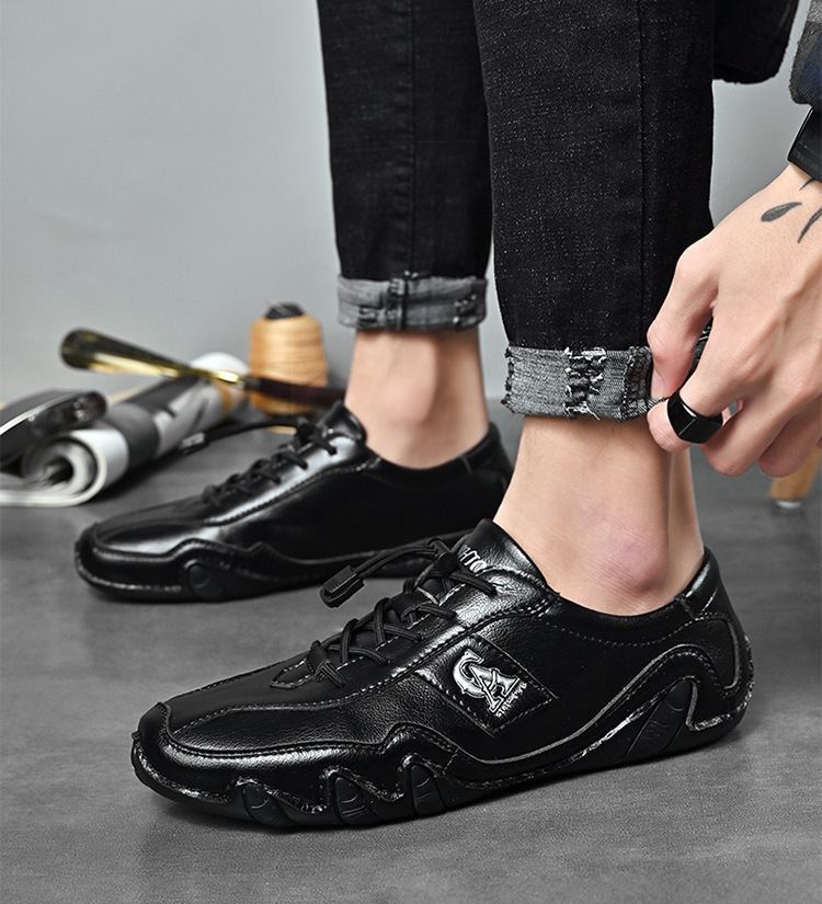 Last day 70% off 🔥⏱️Halloween sale⏱️🔥Men's Orthopedic Arch Support Genuine Leather Soft Sole Slip-On Loafers