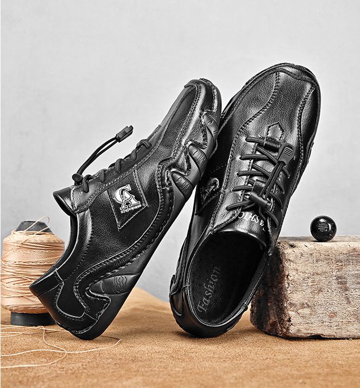 Last day 70% off 🔥⏱️Halloween sale⏱️🔥Men's Orthopedic Arch Support Genuine Leather Soft Sole Slip-On Loafers