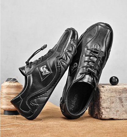 Last day 70% off 🔥⏱️Halloween sale⏱️🔥Men's Orthopedic Arch Support Genuine Leather Soft Sole Slip-On Loafers