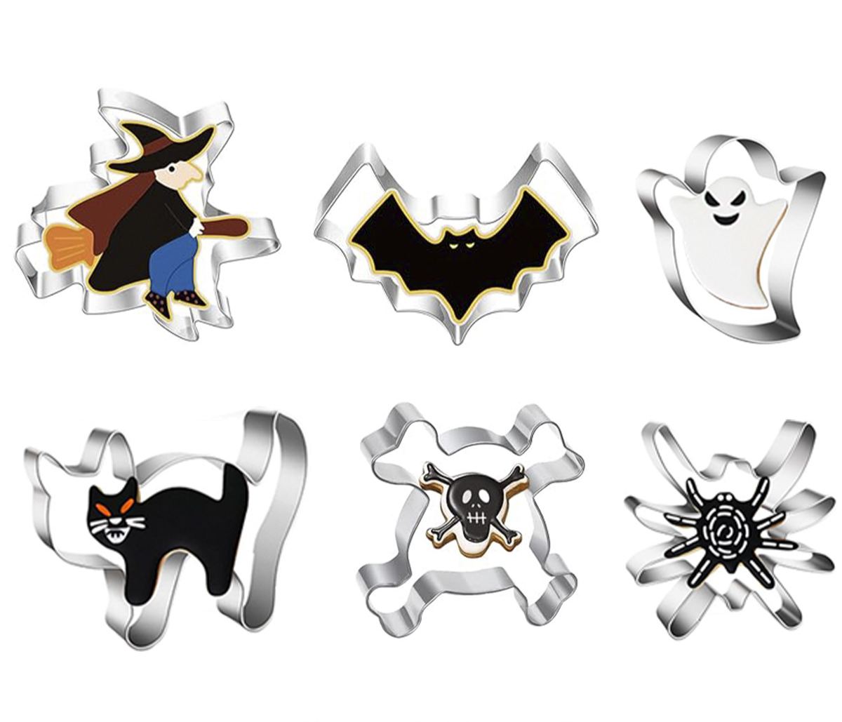 Large Halloween Cookie Cutter Set - 7 Piece - Stainless Steel