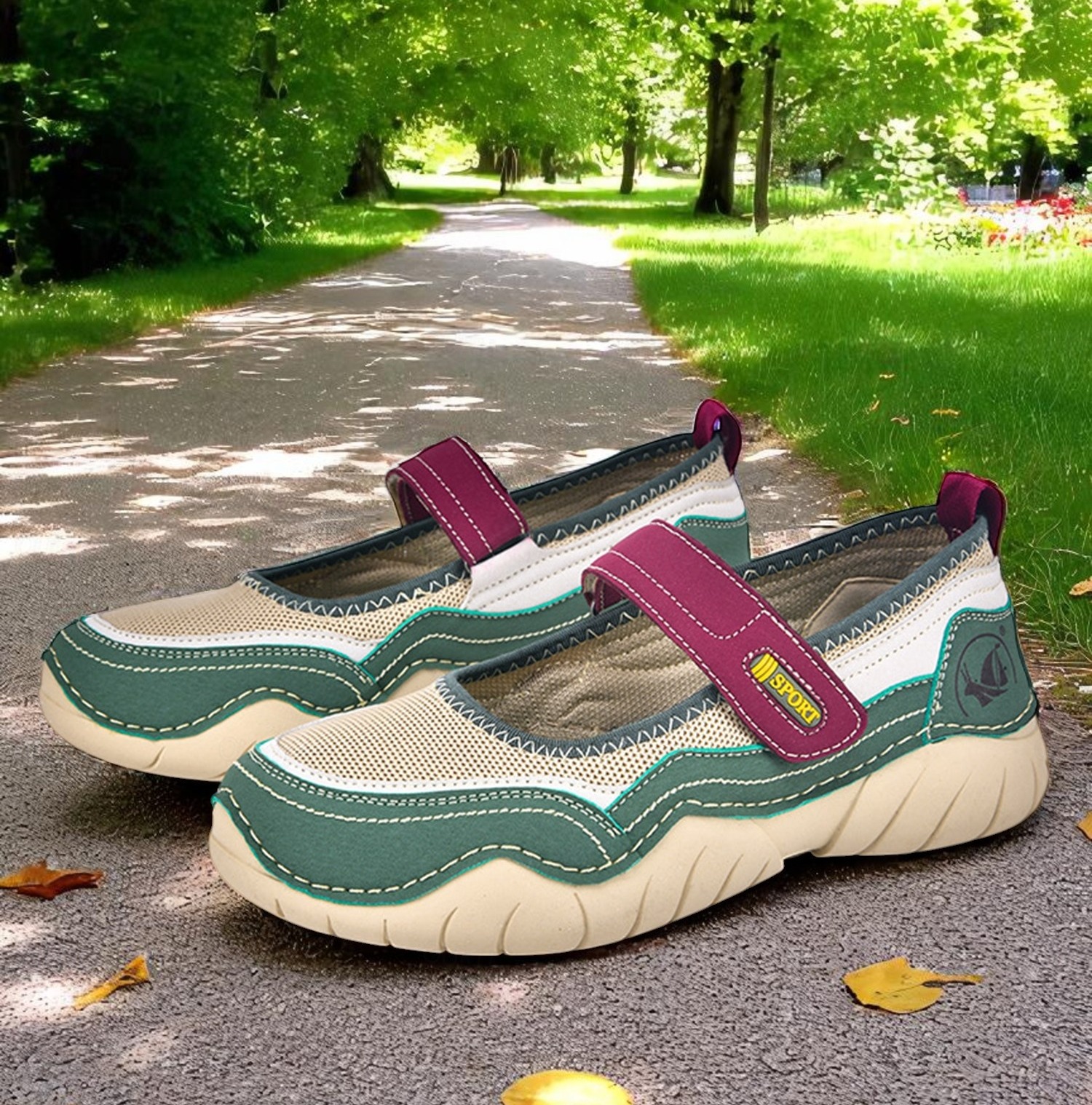 Komfortsko for dame til g&aring;rdsarbeid &ndash; slitesterke utend&oslash;rssko for innh&oslash;stingsfester, hagearbeid og lange dager i rustikk terreng 2025 - kr. 469 -P1