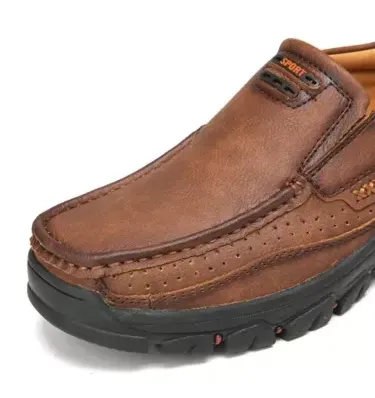 Men's Comfortable Loafers Business Casual Shoes Outdoor Slip on Walking Shoes - Picture 5 of 19