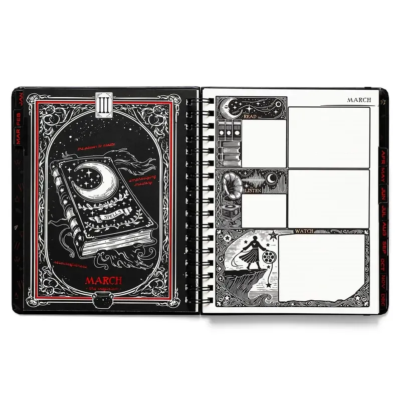 💥Limited Inventory Available! 📚🧙‍♀️Waiting for the Night 2026 Weekly Planner🧹HARDCOVER BOOK