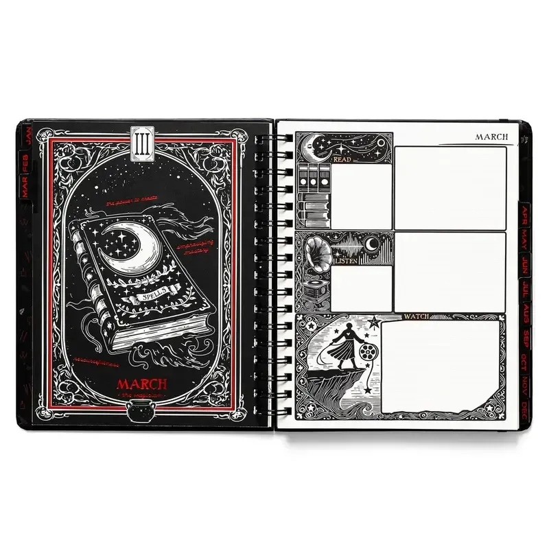 💥Limited Inventory Available! 📚🧙‍♀️Waiting for the Night 2026 Weekly Planner🧹HARDCOVER BOOK