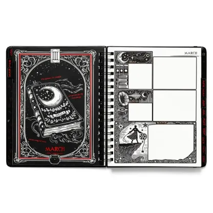 💥Limited Inventory Available! 📚🧙‍♀️Waiting for the Night 2026 Weekly Planner🧹HARDCOVER BOOK