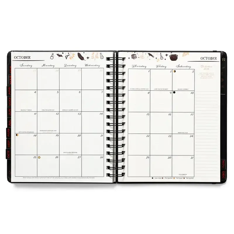 💥Limited Inventory Available! 📚🧙‍♀️Waiting for the Night 2026 Weekly Planner🧹HARDCOVER BOOK