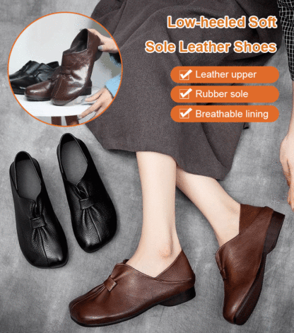 Slip-On Low Heel Barefoot-Feel Comfort Loafers