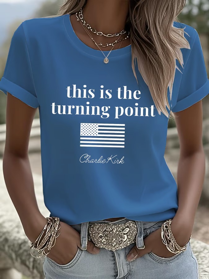  Women's Turning Point Rip Printed T-Shirt