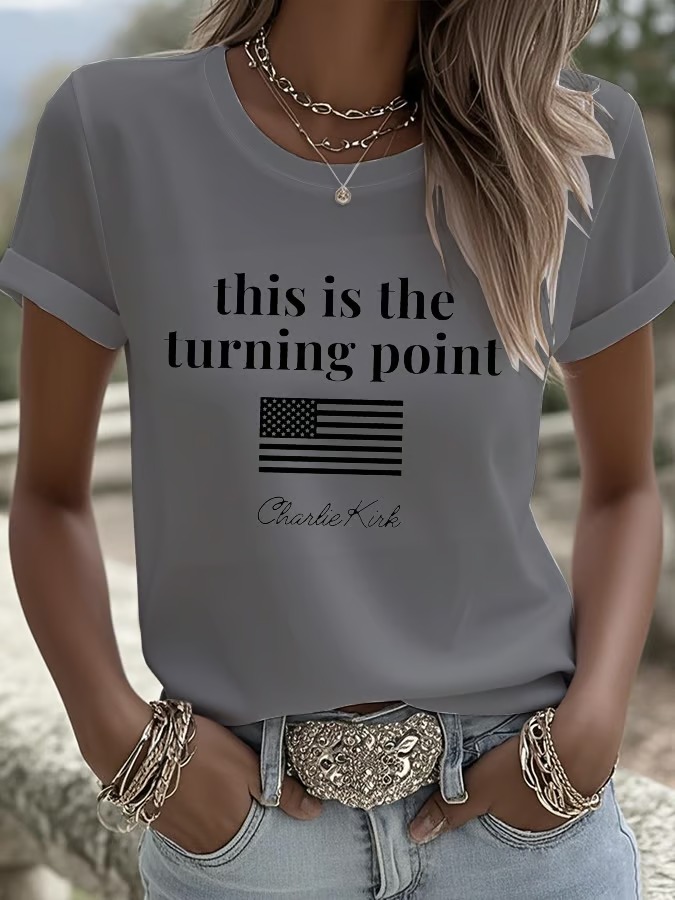  Women's Turning Point Rip Printed T-Shirt