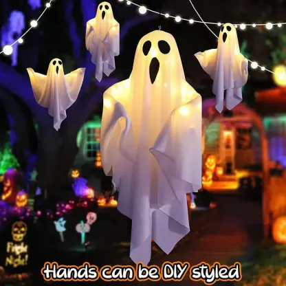 Halloween Glowing Ghost Chandelier