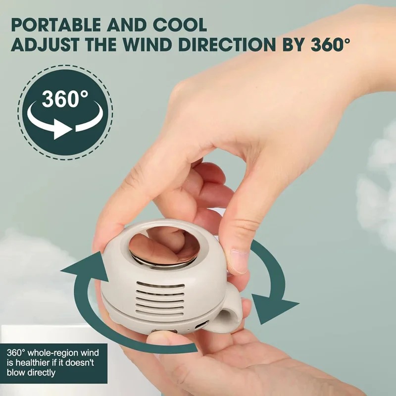 Small Whirlwind Clip Waist Neck Fan