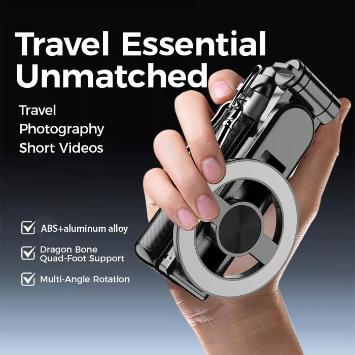 4-in-1 Multifunctional 360° Rotation Magnetic Selfie Stick